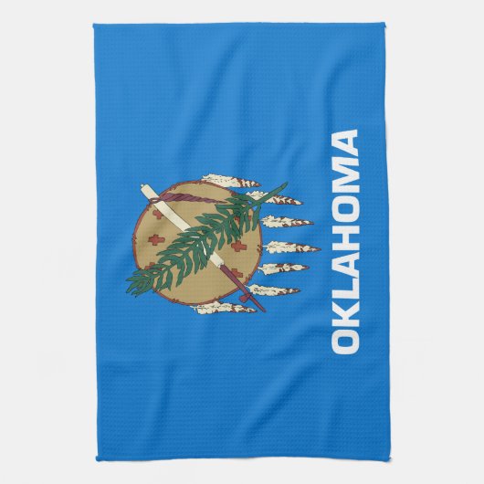 vlag van de staat Oklahoma Theedoek (Verticaal)
