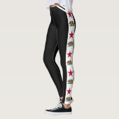 Vlag van de staat Patriotic California Leggings (Links)