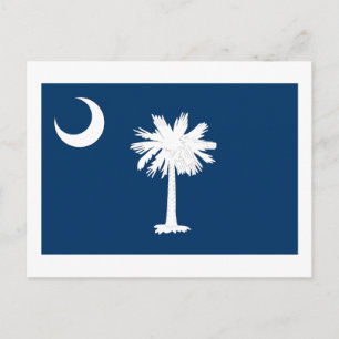 vlag van de staat South Carolina Briefkaart