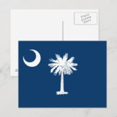 vlag van de staat South Carolina Briefkaart (Voorkant / Achterkant)