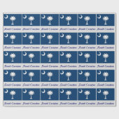 vlag van de staat South Carolina Cadeaupapier (Vlak)