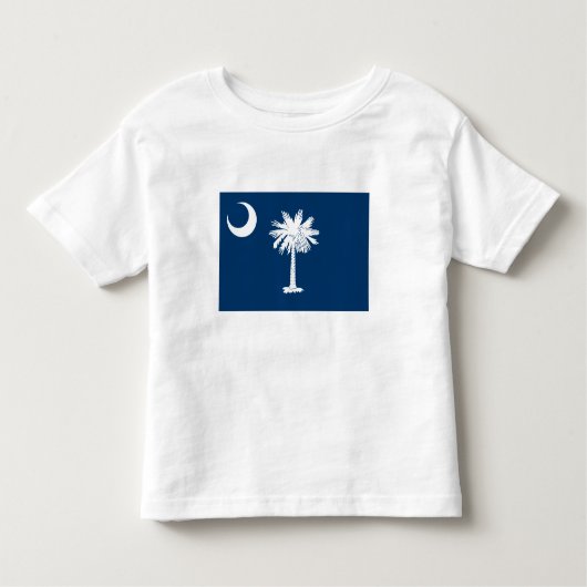 vlag van de staat South Carolina Kinder Shirts (Voorkant)