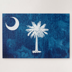 vlag van de staat South Carolina Legpuzzel