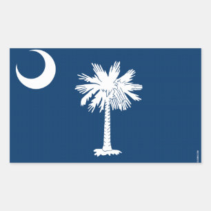 vlag van de staat South Carolina Rechthoekige Sticker