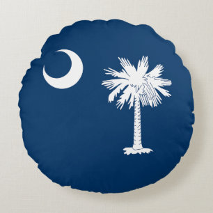 vlag van de staat South Carolina Rond Kussen