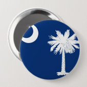vlag van de staat South Carolina Ronde Button 4,0 Cm (Voorkant /achterkant)