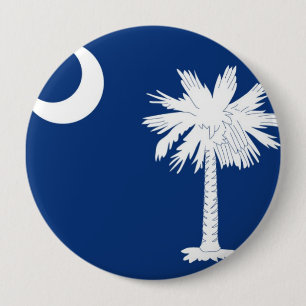 vlag van de staat South Carolina Ronde Button 4,0 Cm