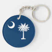 vlag van de staat South Carolina Sleutelhanger (Achterkant)