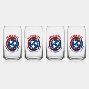 VLAG VAN DE STAAT TENNESSEE VOLUNTEER BLIKVORM GLAS