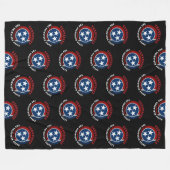 VLAG VAN DE STAAT TENNESSEE VOLUNTEER FLEECE DEKEN (Voorkant (Horizontaal))