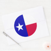 Vlag van de staat Texas Ronde Sticker (Envelop)