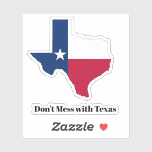Vlag van de staat Texas Sticker
