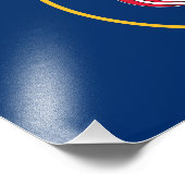 Vlag van de staat Utah Foto Afdruk (Hoek)