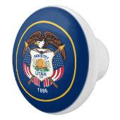 Vlag van de staat Utah Keramische Knop (Rechts)