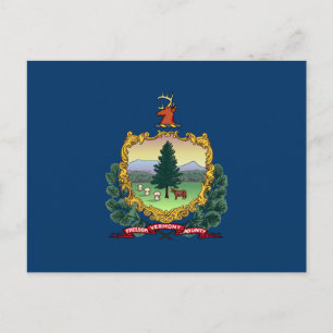 Vlag van de staat Vermont Briefkaart