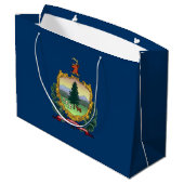 Vlag van de staat Vermont Groot Cadeauzakje (Achterkant Gekanteld)
