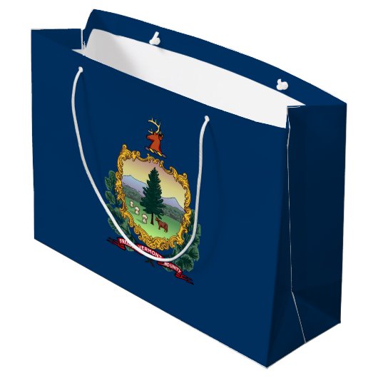 Vlag van de staat Vermont Groot Cadeauzakje (Achterkant Gekanteld)