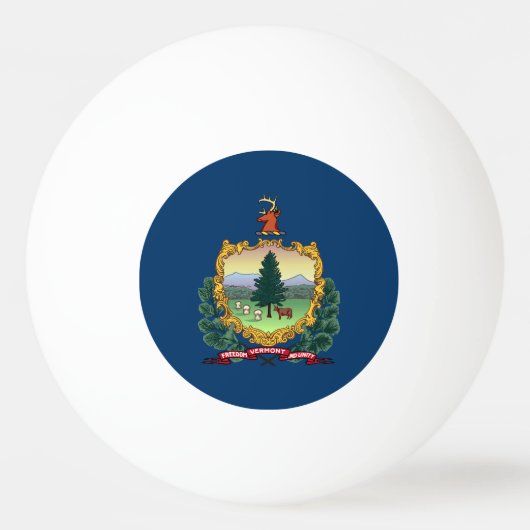 Vlag van de staat Vermont Pingpongballen (Voorkant)