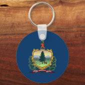 Vlag van de staat Vermont Sleutelhanger (Achterkant)