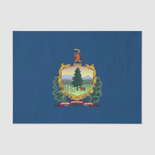 Vlag van de staat Vermont Tissuepapier (Voorkant)