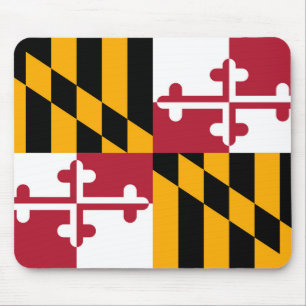Vlag van de staat Vibrant Maryland Muismat