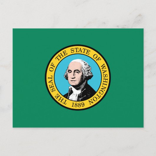 vlag van de staat Washington Briefkaart (Voorkant)