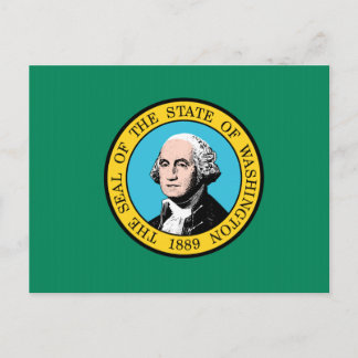 vlag van de staat Washington Briefkaart