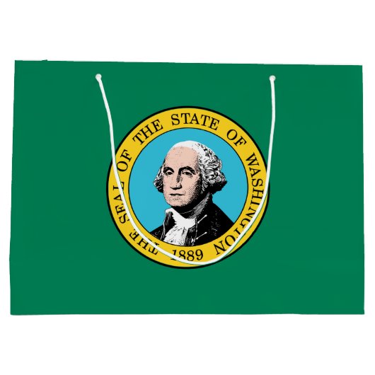 vlag van de staat Washington Groot Cadeauzakje (Achterkant)