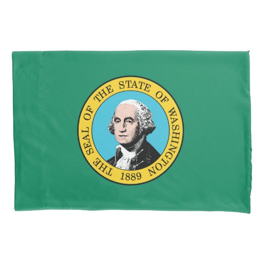 vlag van de staat Washington Kussensloop (Voorkant)