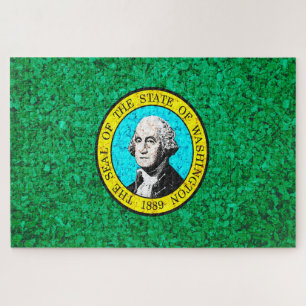 vlag van de staat Washington Legpuzzel