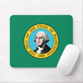 vlag van de staat Washington Muismat (Met muis)