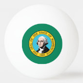 vlag van de staat Washington Pingpongballen (Achterkant)