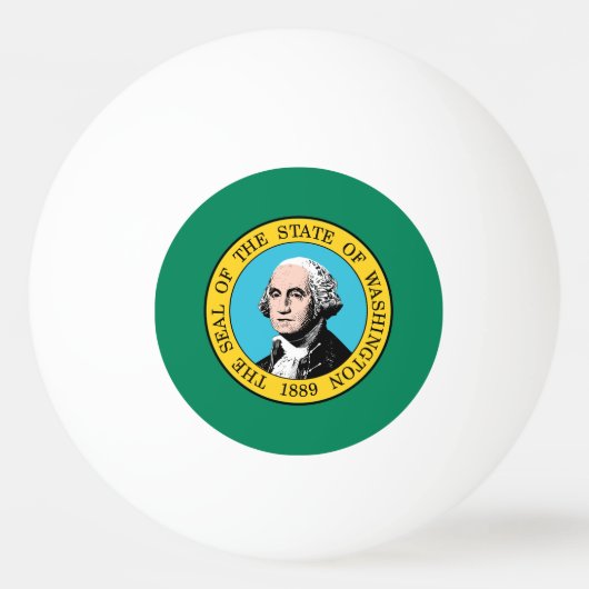 vlag van de staat Washington Pingpongballen (Voorkant)