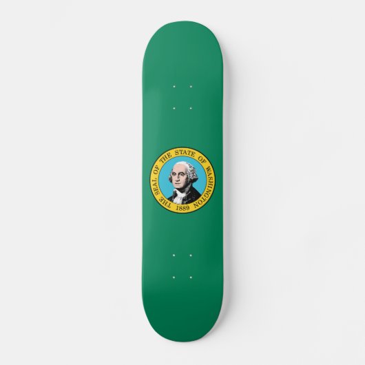 vlag van de staat Washington Skateboard (Voorkant)