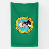 vlag van de staat Washington Spandoek (Verticaal)