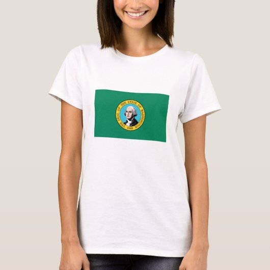 vlag van de staat Washington T-shirt (Voorkant)