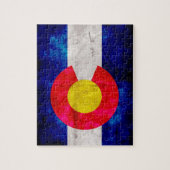  vlag van de staat Weathered Colorado Legpuzzel (Verticaal)