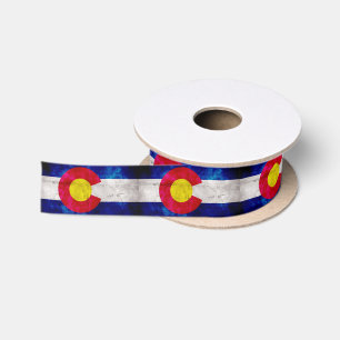 vlag van de staat Weathered Colorado Lint