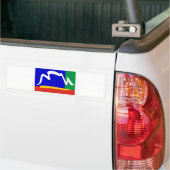 vlag van de stad cape bumpersticker (Op Truck)