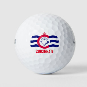 Vlag van de stad Cincinnati, Ohio Golfballen