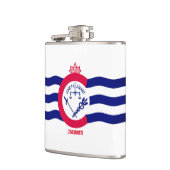 Vlag van de stad Cincinnati, Ohio Heupfles (Links)