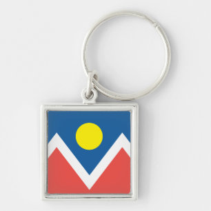 vlag van de stad Denver Sleutelhanger