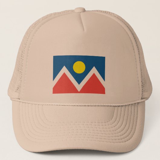 vlag van de stad Denver Trucker Pet (Voorkant)