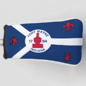 Vlag van de stad Fort Wayne Golfheadcover (Voorkant)