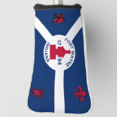 Vlag van de stad Fort Wayne Golfheadcover (Draai 90)