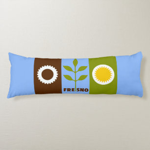 Vlag van de stad Fresno, California Body Pillow Lichaamskussen