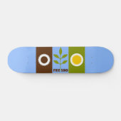 Vlag van de stad Fresno, California Skateboard (Horizontaal)