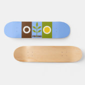 Vlag van de stad Fresno, California Skateboard (Horizontaal)