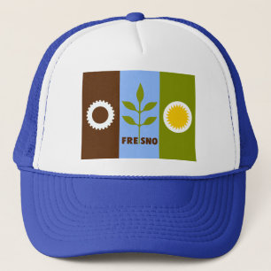 Vlag van de stad Fresno, California Trucker Hat Pet
