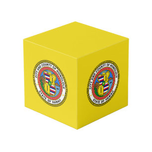 Vlag van de stad Honolulu, Hawaii Cube Kubus